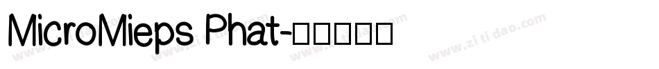MicroMieps Phat字体转换